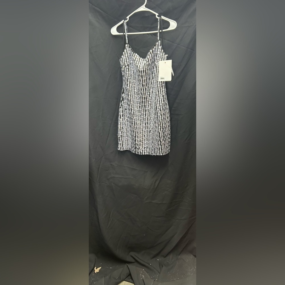 MAC DUGGAL 10782 NWT Beaded Tank Mini Dress - Picture 4 of 6